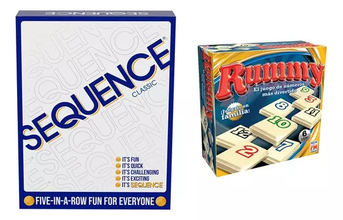 SEQUENCE- Original SEQUENCE Game with Folding Board, Cards and Chips by Jax  ( Packaging may Vary ) White, 10.3 x 8.1 x 2.31