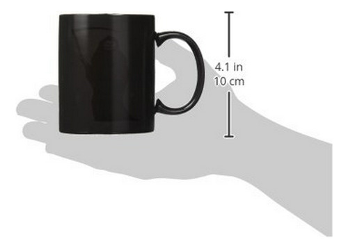 Taza 3drose Halloween Grim Reaper 11oz - Cambio Blanco-negro