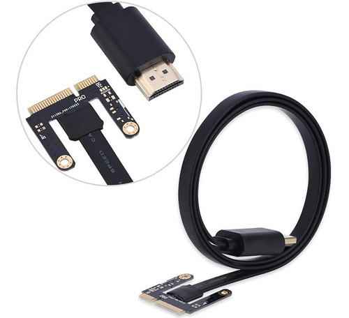 Cable Hdmi A Mini Pcie, Exp Gdc Beast Hdmi Externo A Ta...