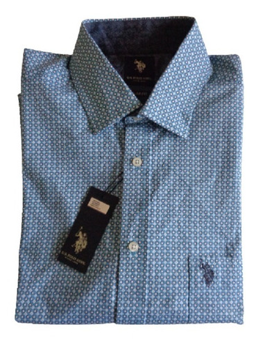 Camisa U.s.polo Assn. Talla L Slim Fit Original Importada Eu