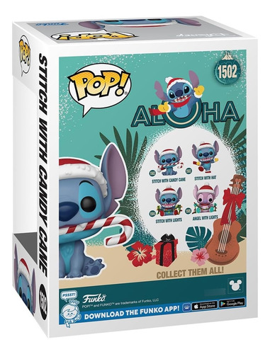 Funko Pop! Lilo & Stitch 1502 Stitch With Candy Cane