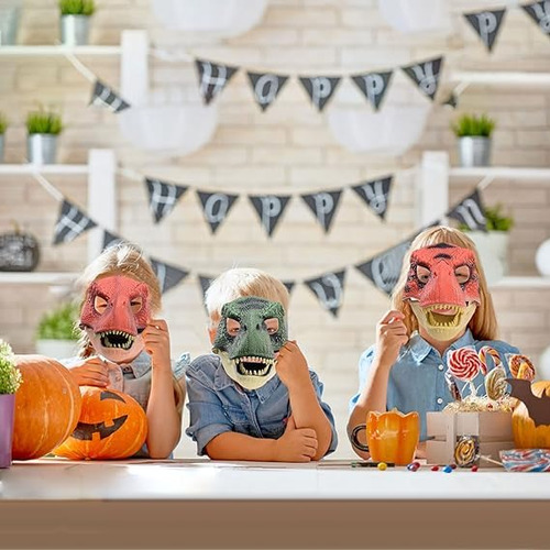Máscara De Dinosaurio Látex Para Halloween Y Fiestas Color Nombre Del Diseño