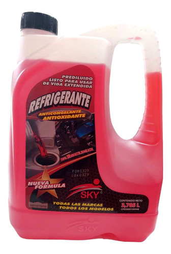 Refrigerante Sky Rojo Galon Moto