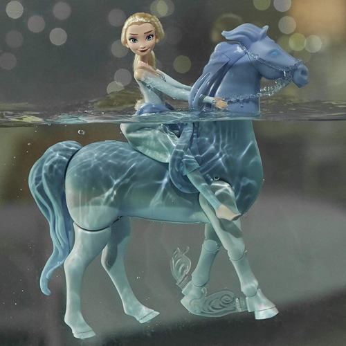 Muñeca Frozen 2 Elsa Y Nokk Aventuras Acuáticos Caballo Agua