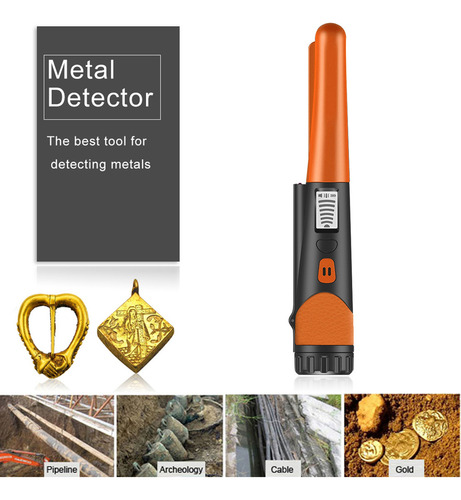 Detector Con Detector De Oro, Portátil Con Un Solo Botón