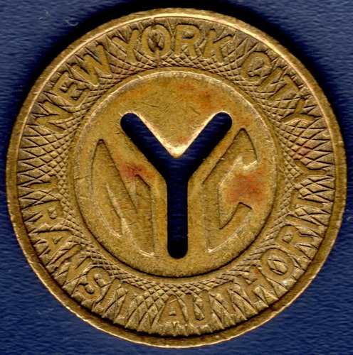 Ficha Token New York City Transit Authority Good For One