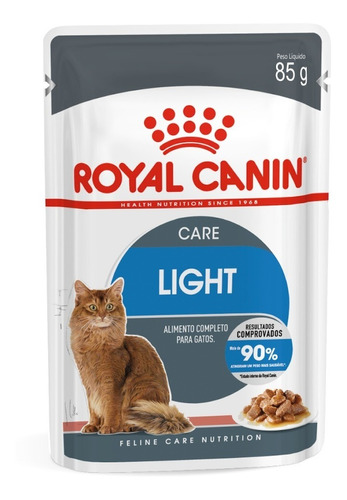 Alimento Úmido Royal Canin Gato Light Weight Care Sachê 85g