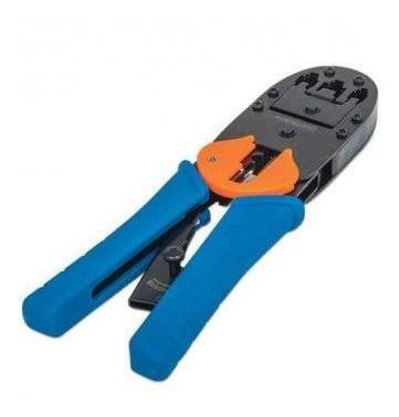 Pinza Crimpeadora Intellinet 211048, Azul, 358 G, Rj45, Rj12