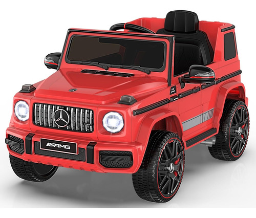 Auto Montable P/ Niños Mercedes G63 12v Control Remoto Rojo