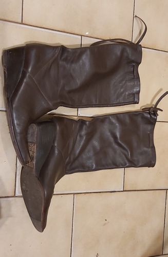 Botas De Cuero Taco Chino. Perfectas