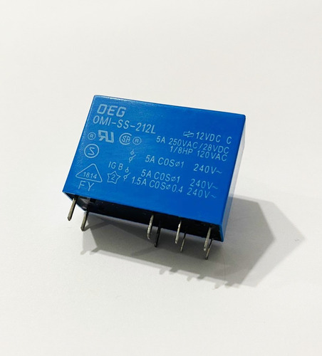 Relé Omi-ss-212l Ss Omih 212l 12vdc Relé Contato Duplo 5a