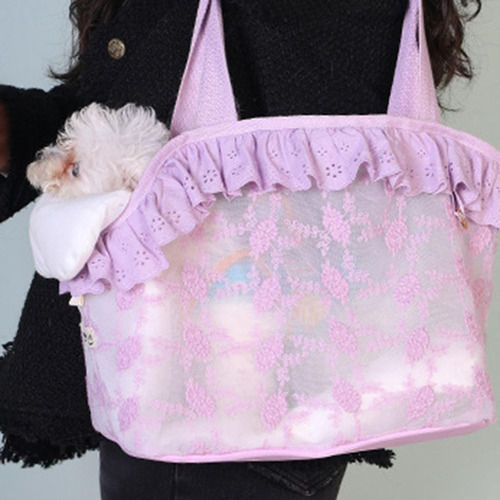 Od Bolsa De Transporte Suave For Gatos, Bolsa De Encaje,