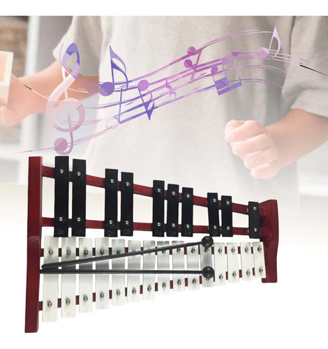Glockenspiel Xilofone De 25 Notas Facilmente Percussão
