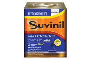 Pintura Suvinil Max Rendimiento Blanco 12.5 Premium