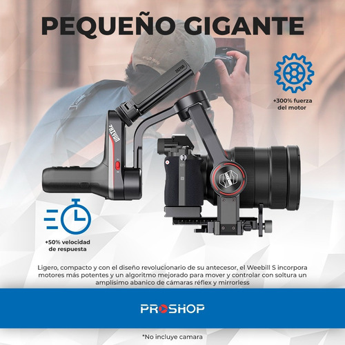 Estabilizador Gimbal Zhiyun Weebill S Pro Pack Transmisor !!