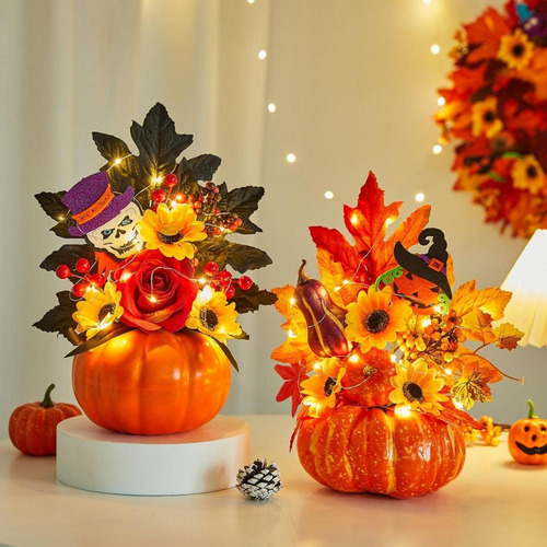 Para Abóbora De Halloween, Ornamento De Abóbora Artificial,