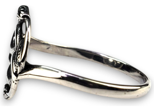 Anillo Serpientes Áuryn Víboras Acero Inoxidable A937 Plateado 13