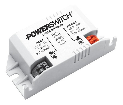 Fuente Interior 12w 1a 12v Switching Pd-12