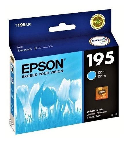 Cartucho De Tinta Epson 195 Cian