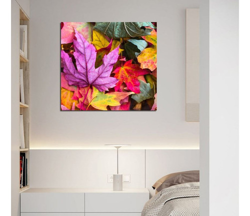 Vinilo Decorativo 45x45cm Hojas Plantas Vida Naturaleza M2