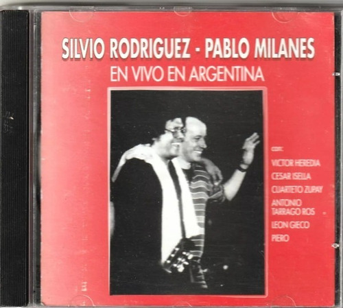 Cd Silvio Rodríguez & Pablo Milanés - En Vivo En Argentina
