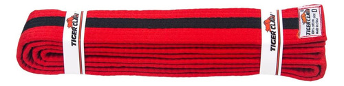 Cinturón De Uniforme Claw - Rojo Con Franja Negra 4