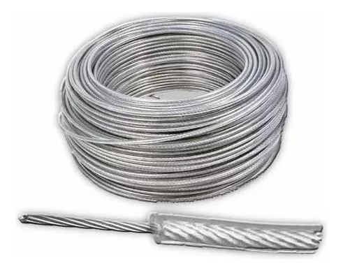 Cable De Acero Forrado Para Tendederos 10 Mts