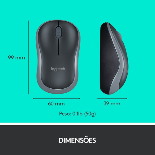 Combo Teclado E Mouse Sem Fio Mk270 Preto Logitech
