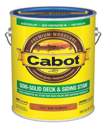 Cabot 140.0017417.007 New Redwood,semi-solid Flat,1 Gal. Zzc