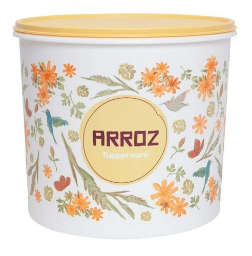 Kit Tupperware Mantimentos Floral  Arroz E Feijão e Sal