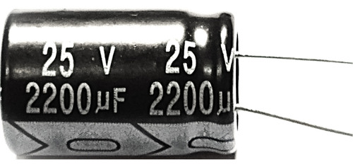 20x Capacitor Eletrolítico 2200uf X 25v 105° 20 Peças