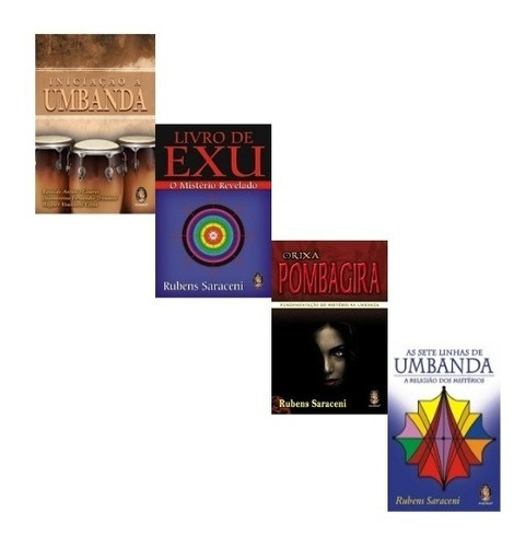 Livro Sete Linha + Iniciação Umbanda + Livro Exu +pomba Gira