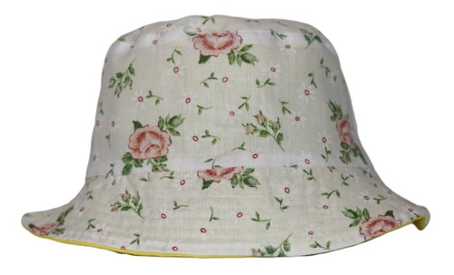Bucket Hat Estampado Floral Rosa