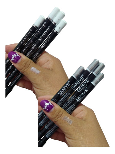 Set 8 Delineadores De Lapiz Ojos Y Labios Colores Intensos