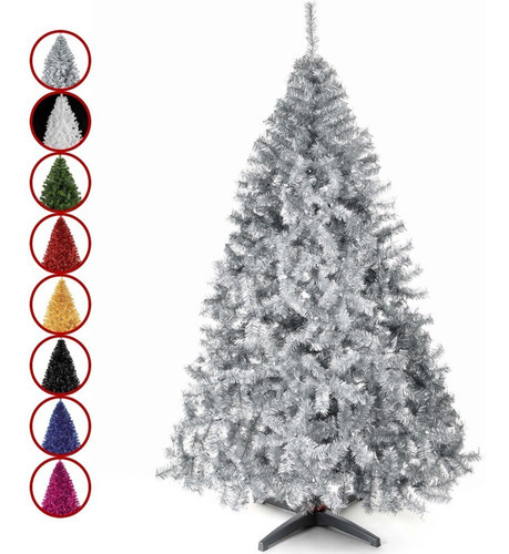 Arbol Navidad Plata Artificial Pino Naviplastic 220cm Monarc