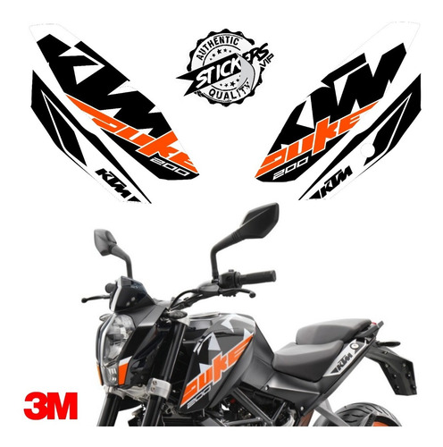 Ktm Duke 200  - Sticker Kit - 2019