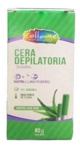 Cera Depilatoria En Barra Aloe Vera X 82g Collage Lefemme