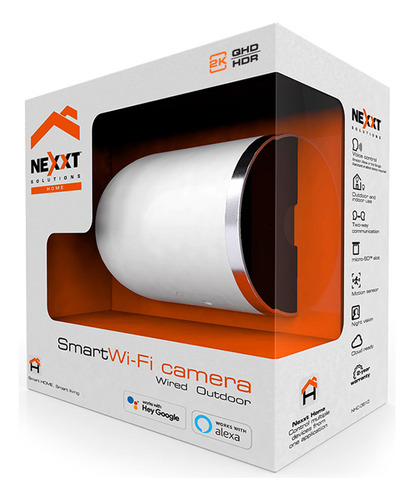 Cámara Nexxt Wifi Exterior Cableada Visión Nocturna