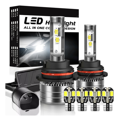 9007 Kit De Faros Led 40000lm Para 04-11 Mitsubishi Endeavor