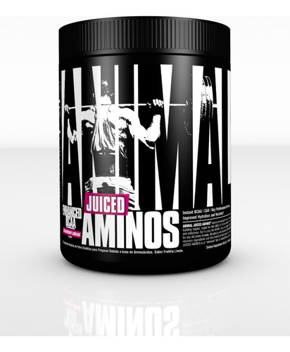 Aminos Juiced Universal 377gr Bcaa Taurina Sabor Strawberry