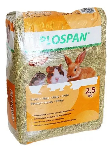 Alimento Heno Plospan Para Roedores 75 Litros / 2,5kg