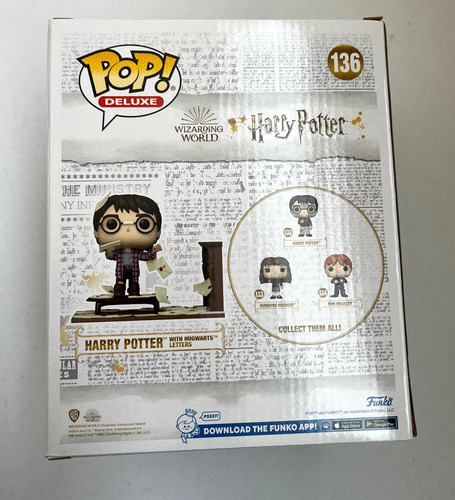 Funko Pop Deluxe Harry Potter Cartas 136 Exclusivo Hogwarts