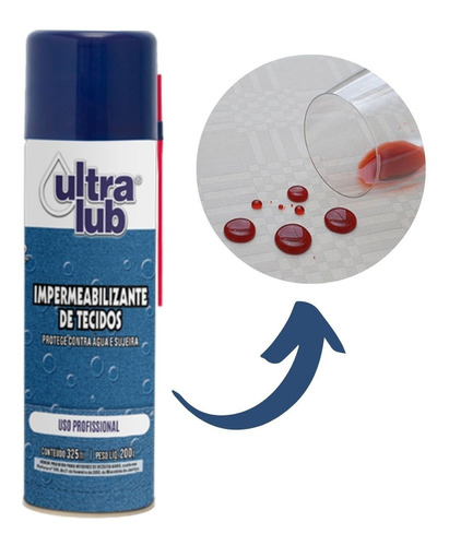 Ultralub impermeabilizante sofá tecidos banco estofados spray 325mL