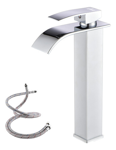 Grifo Monomando Mezclador Cascada De Baño Acero Inoxidable