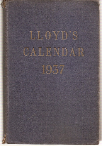 Lloyd's Calendar 1937