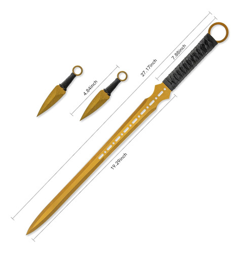 Espada Katana Táctica De Espada Ninja, Machete De Hoja Fija