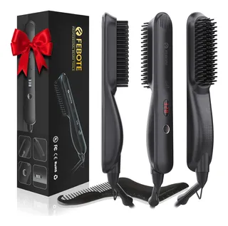 Cepillo Alisador De Barba Para Hombres, Alisador De Barba Co