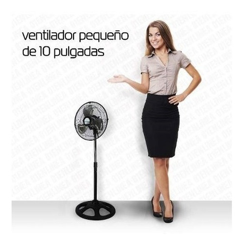 Ventilador 3 En 1 Pie Turbo Pared 10 Pulgadas Metal Colores