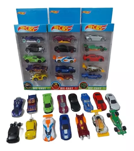 Caixa Com 10 Carrinhos Hot Wheels Sortidos - Mattel C/1 Raro