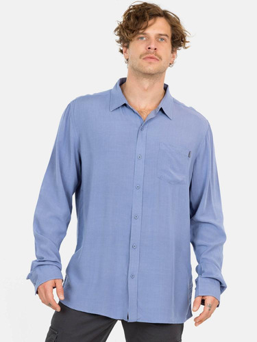 Camisa Ml Sunset Shore Azul Hombre Maui And Sons
